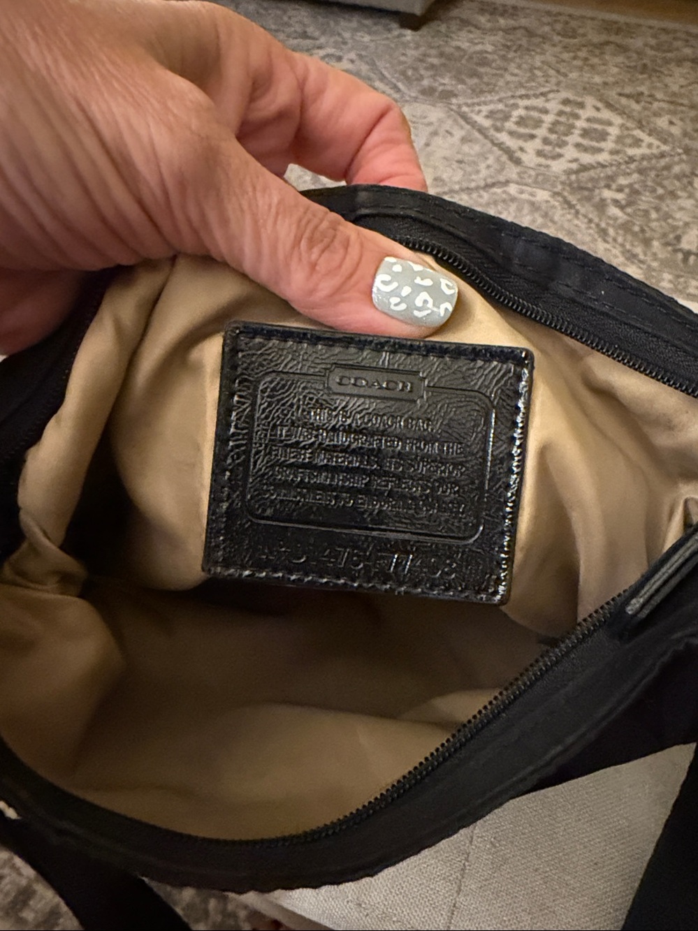 Coach Black Signature Nylon Messenger Crossbody - Picture 4 of 4